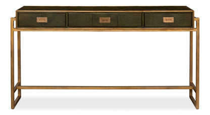 Shagreen Console Table-  Leaf - Chapin Furniture