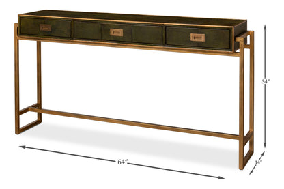 Shagreen Console Table-  Leaf - Chapin Furniture