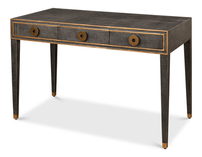 Gabriella Shagreen Desk/Table- Antique Grey - Chapin Furniture
