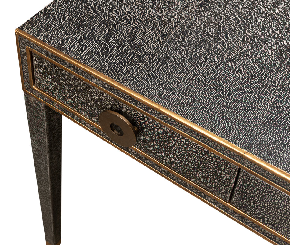 Gabriella Shagreen Desk/Table- Antique Grey - Chapin Furniture
