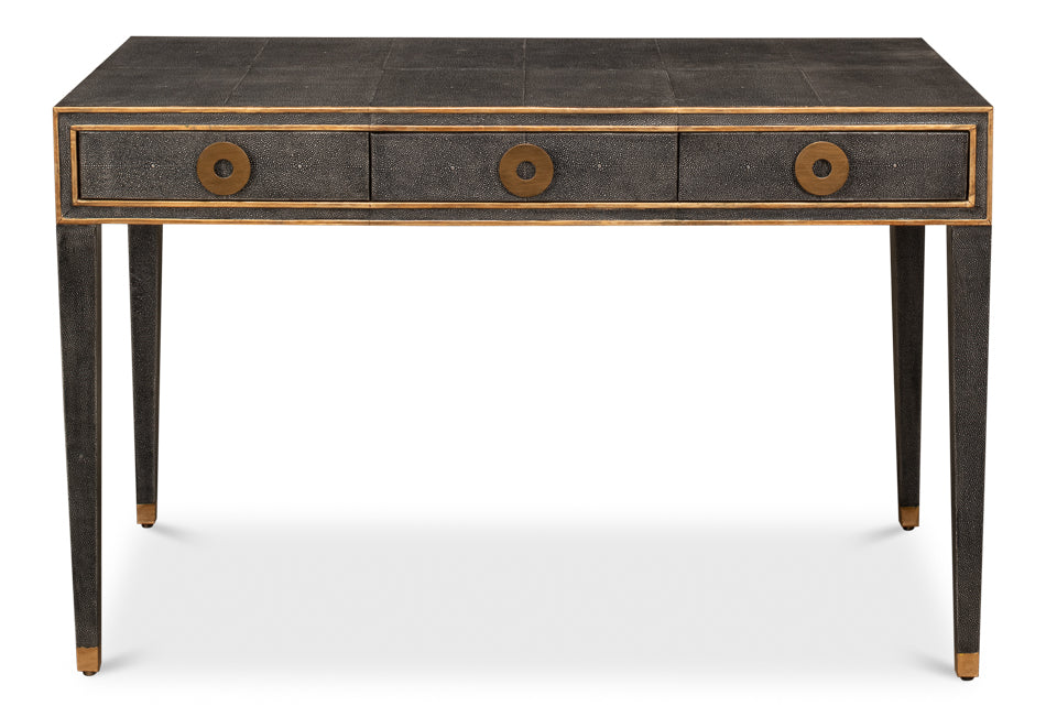 Gabriella Shagreen Desk/Table- Antique Grey - Chapin Furniture