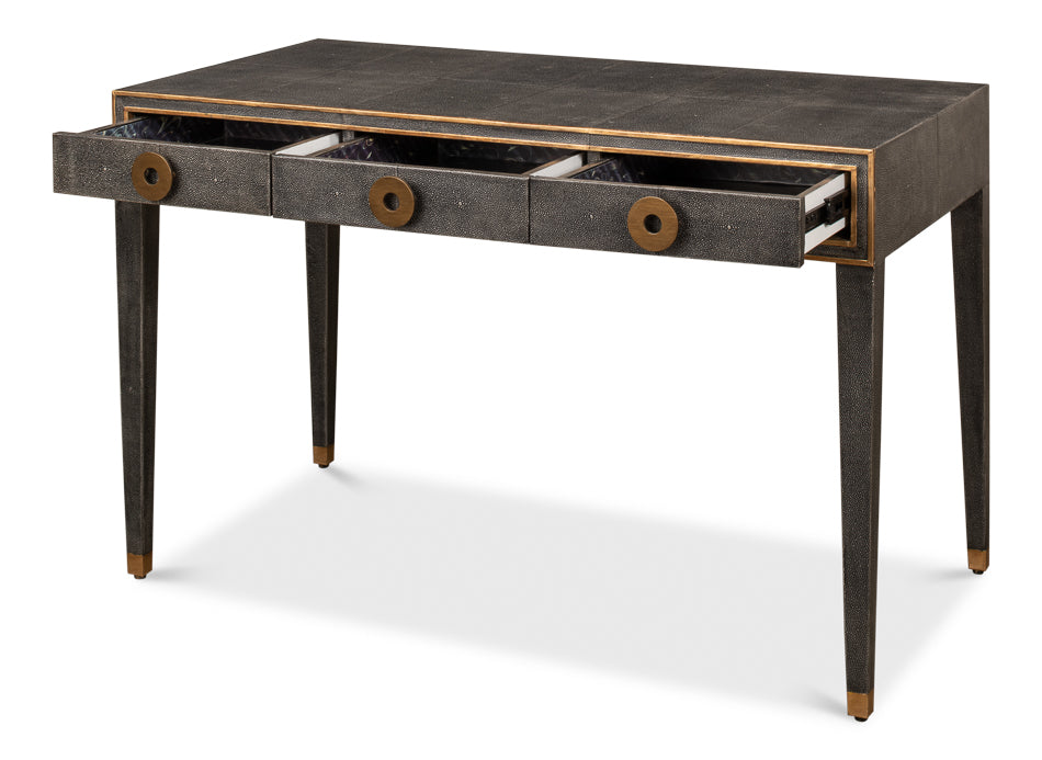 Gabriella Shagreen Desk/Table- Antique Grey - Chapin Furniture