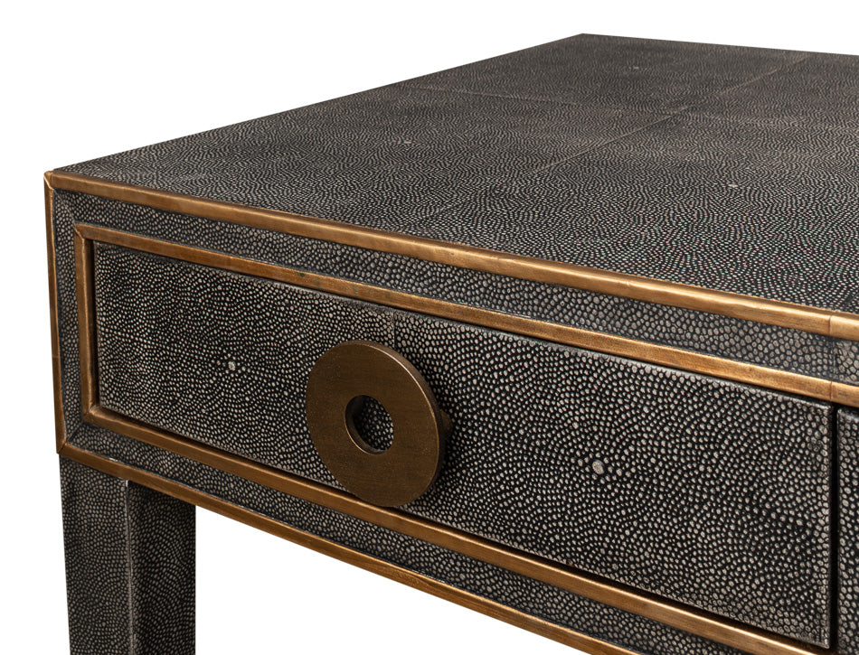 Gabriella Shagreen Desk/Table- Antique Grey - Chapin Furniture