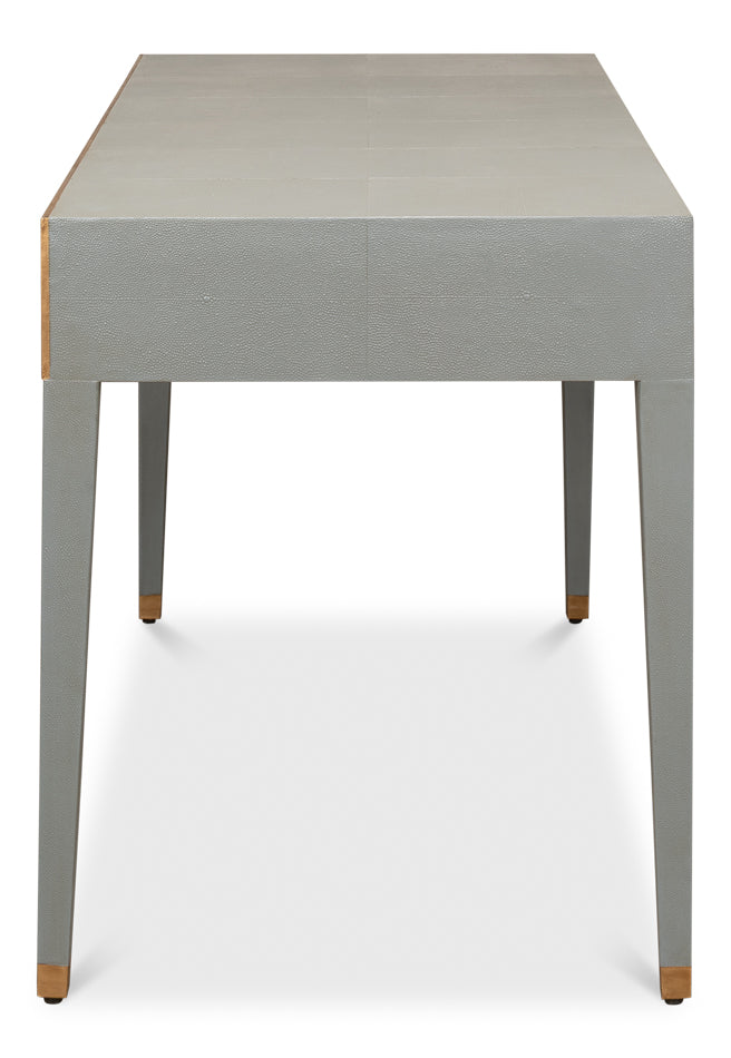 Gabriella Shagreen Desk/Table- Storm Grey - Chapin Furniture