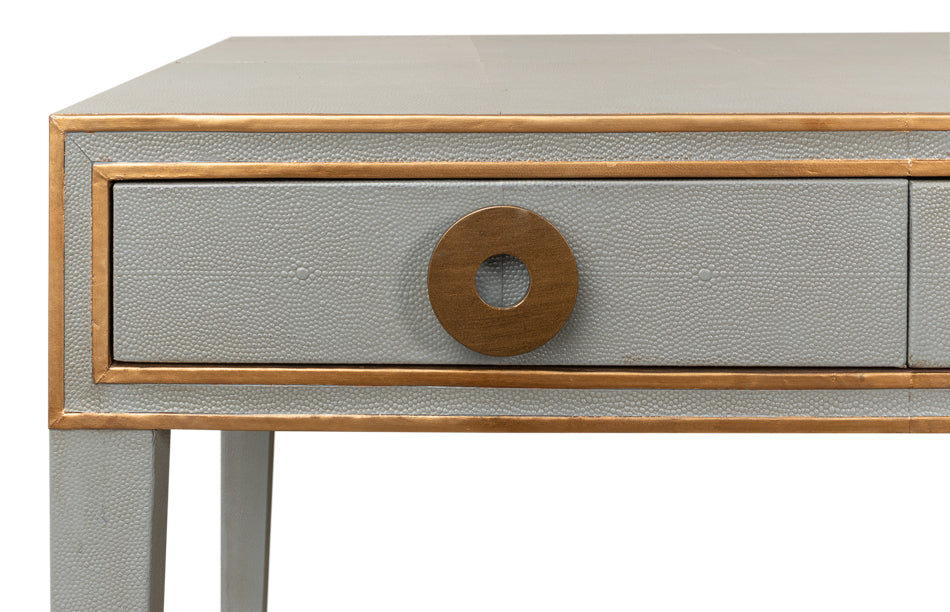 Gabriella Shagreen Desk/Table- Storm Grey - Chapin Furniture