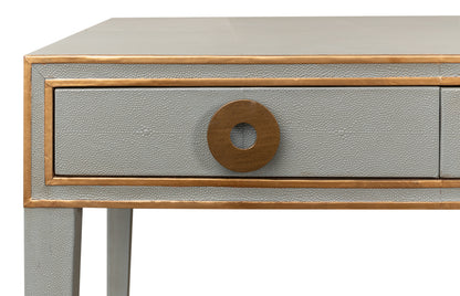 Gabriella Shagreen Desk/Table- Storm Grey - Chapin Furniture