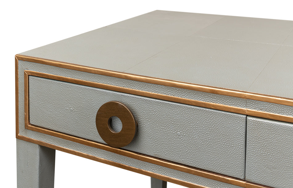 Gabriella Shagreen Desk/Table- Storm Grey - Chapin Furniture