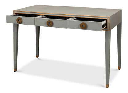 Gabriella Shagreen Desk/Table- Storm Grey - Chapin Furniture