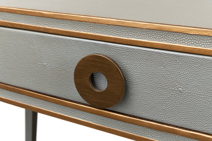 Gabriella Shagreen Desk/Table- Storm Grey - Chapin Furniture
