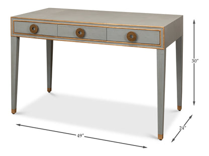 Gabriella Shagreen Desk/Table- Storm Grey - Chapin Furniture