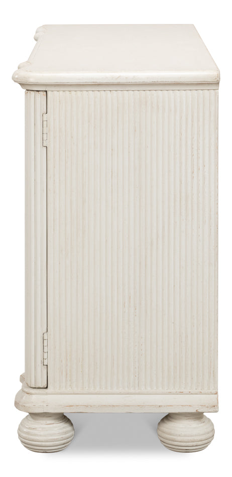 Astrid Entrance Commode- Antique White - Chapin Furniture