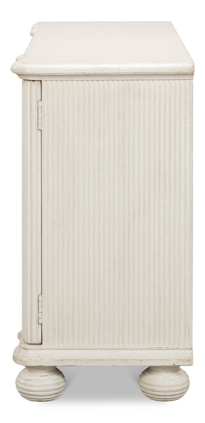 Astrid Entrance Commode- Antique White - Chapin Furniture