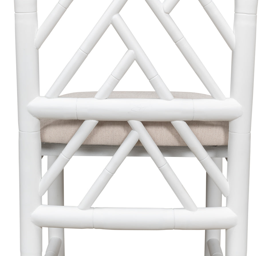 Brighton White Bamboo Side Chair- Set of 2 - Chapin Furniture