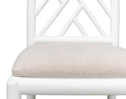 Brighton White Bamboo Side Chair- Set of 2 - Chapin Furniture