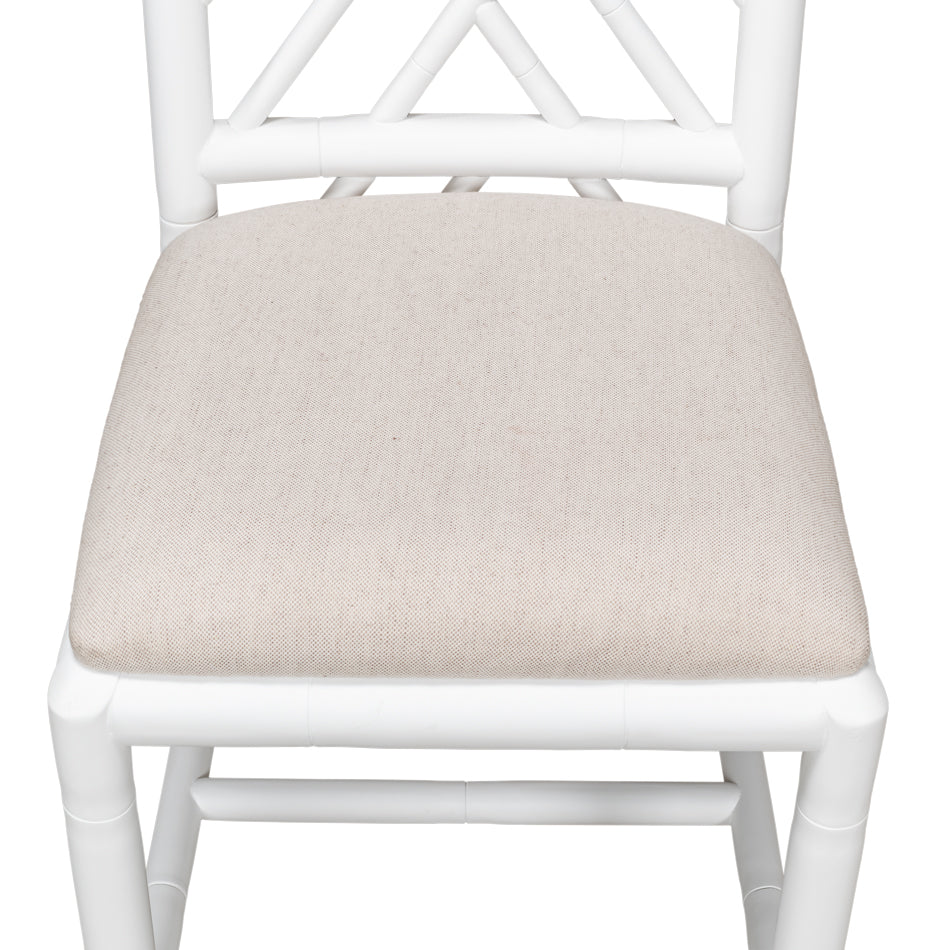 Brighton White Bamboo Side Chair- Set of 2 - Chapin Furniture