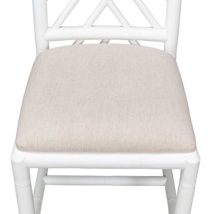 Brighton White Bamboo Side Chair- Set of 2 - Chapin Furniture