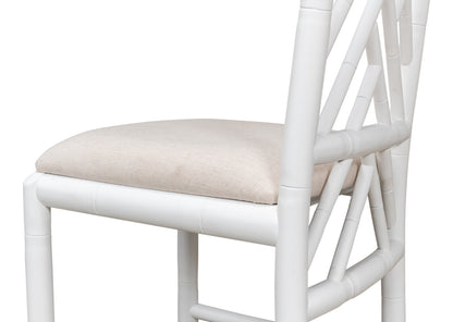 Brighton White Bamboo Side Chair- Set of 2 - Chapin Furniture