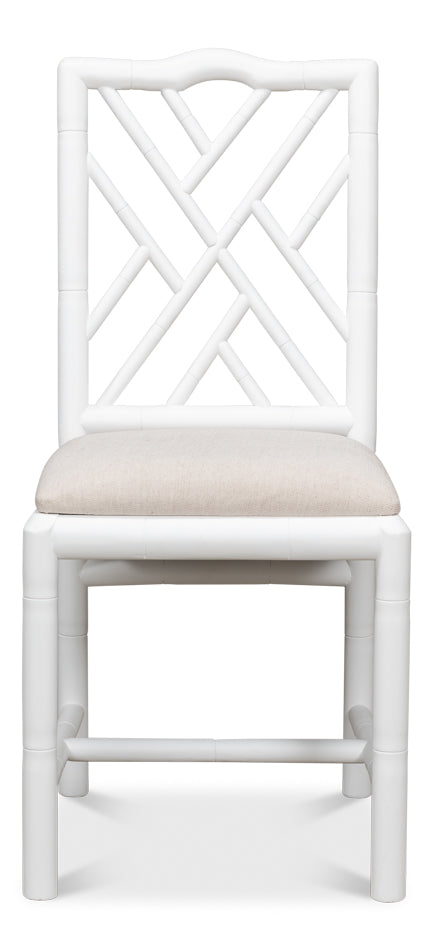 Brighton White Bamboo Side Chair- Set of 2 - Chapin Furniture