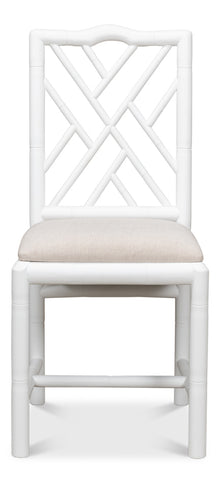 Brighton White Bamboo Side Chair- Set of 2 - Chapin Furniture