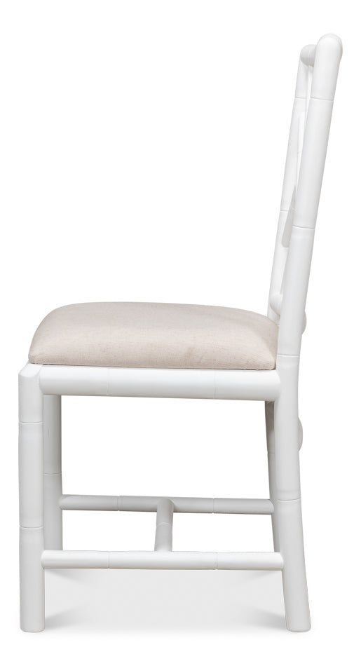 Brighton White Bamboo Side Chair- Set of 2 - Chapin Furniture