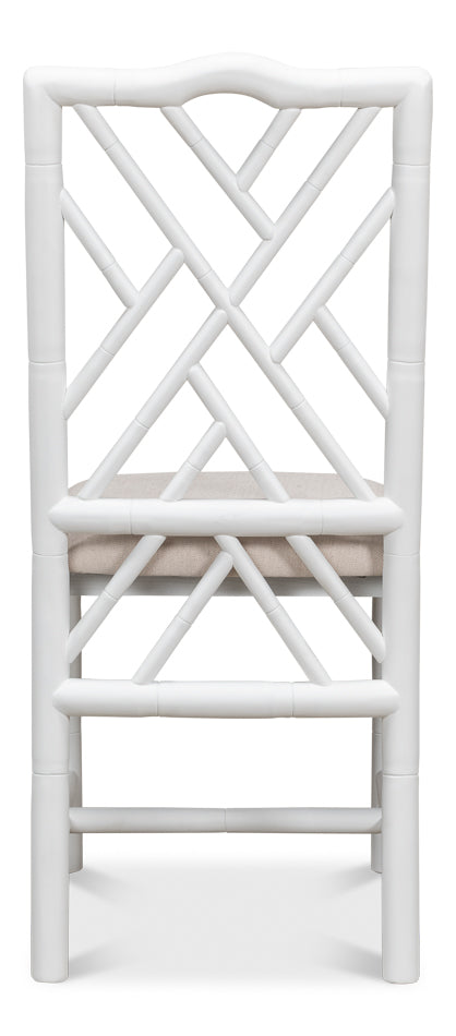 Brighton White Bamboo Side Chair- Set of 2 - Chapin Furniture