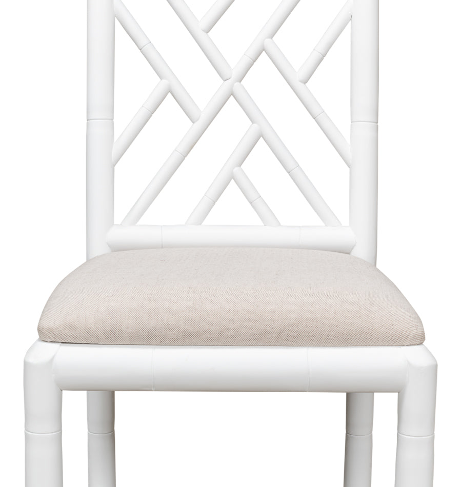 Brighton White Bamboo Side Chair- Set of 2 - Chapin Furniture
