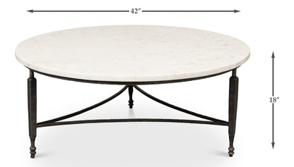 Mykos Round Coffee Table - Chapin Furniture
