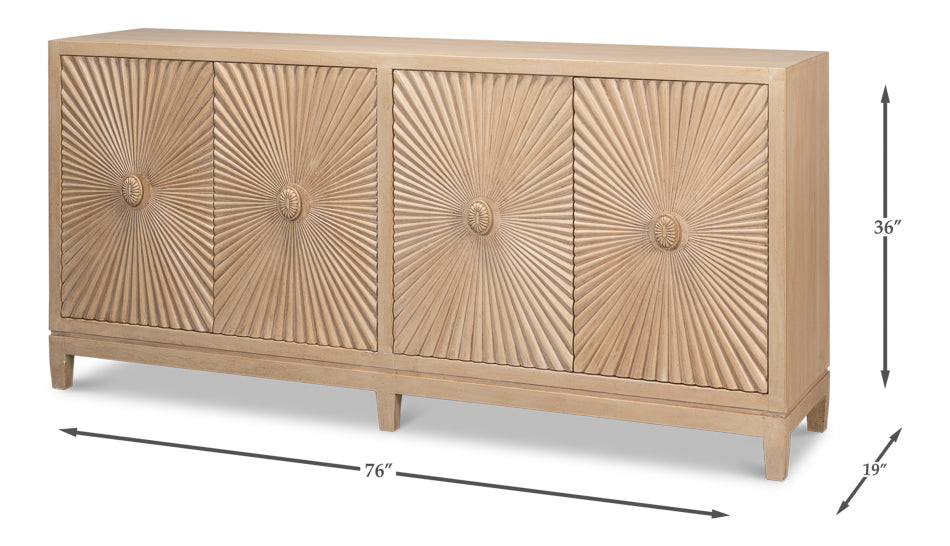 Rayon Four Door Sideboard - Chapin Furniture