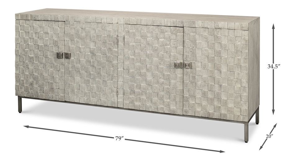 Cubist Four Door Sideboard - Chapin Furniture