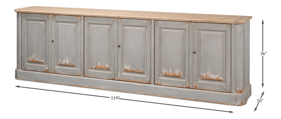 Karlsson Antique Swedish Grey Sideboard - Chapin Furniture