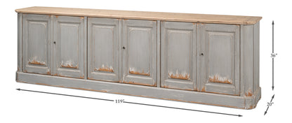 Karlsson Antique Swedish Grey Sideboard - Chapin Furniture