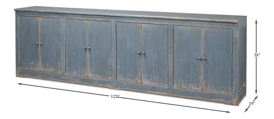 Eight Is Enough Sideboard- Blue/Grey - Chapin Furniture