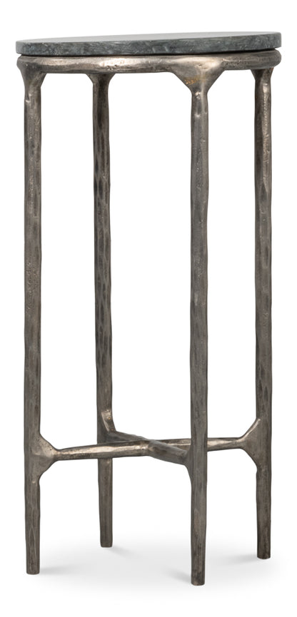 Derrick Iron End Table With Marble Top - Chapin Furniture