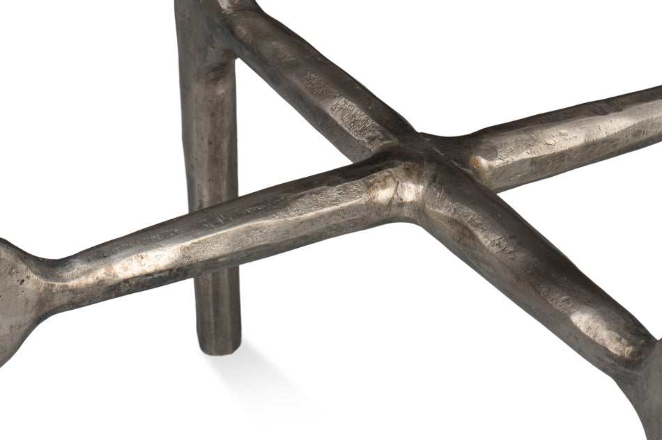 Derrick Iron End Table With Marble Top - Chapin Furniture