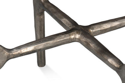 Derrick Iron End Table With Marble Top - Chapin Furniture