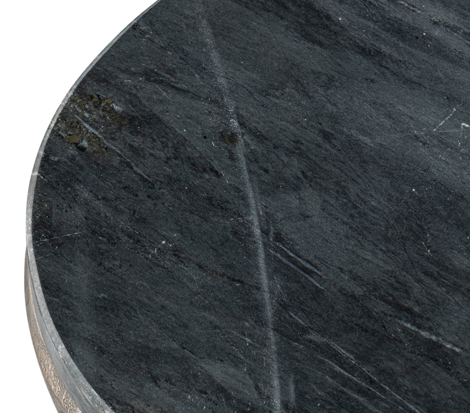 Derrick Iron End Table With Marble Top - Chapin Furniture