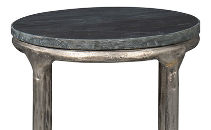 Derrick Iron End Table With Marble Top - Chapin Furniture