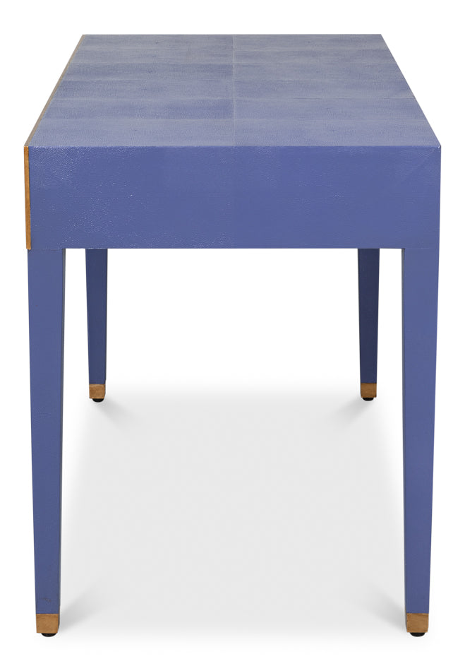 Gabriella Shagreen Desk/Table- Marlin Blue - Chapin Furniture