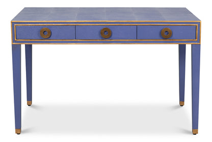 Gabriella Shagreen Desk/Table- Marlin Blue - Chapin Furniture