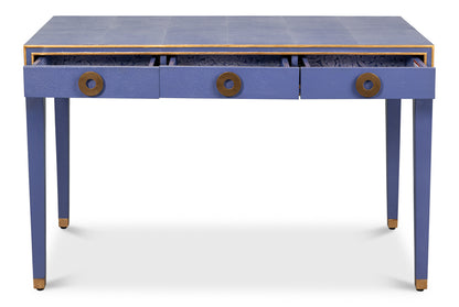 Gabriella Shagreen Desk/Table- Marlin Blue - Chapin Furniture