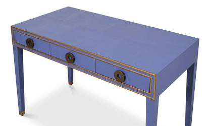 Gabriella Shagreen Desk/Table- Marlin Blue - Chapin Furniture
