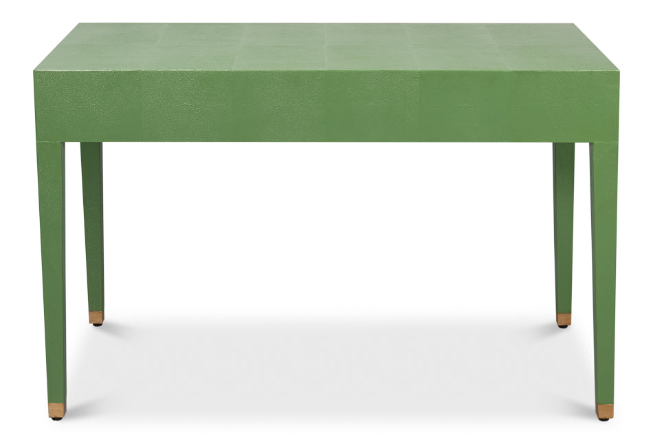 Gabriella Shagreen Desk/Table- Watercress - Chapin Furniture