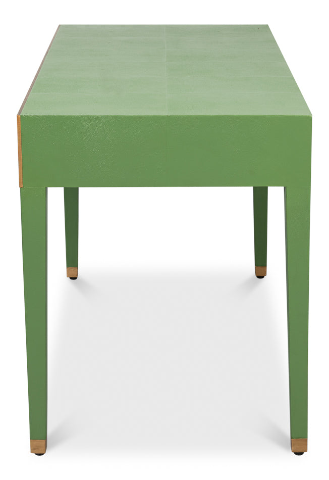 Gabriella Shagreen Desk/Table- Watercress - Chapin Furniture