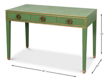 Gabriella Shagreen Desk/Table- Watercress - Chapin Furniture