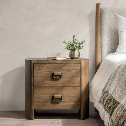 Kyrie 2 Drawer Nightstand - Tawny Brown - Chapin Furniture