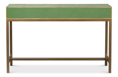 Gideon Shagreen Console Table- Watercress - Chapin Furniture