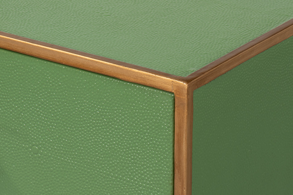 Gideon Shagreen Console Table- Watercress - Chapin Furniture