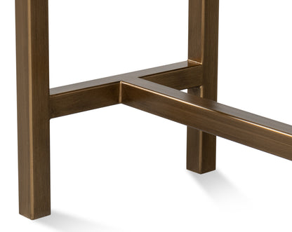 Gideon Shagreen Console Table- Chambray Blue - Chapin Furniture