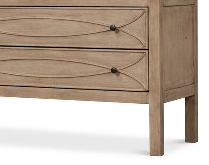 Cecile Bookcase- Beige - Chapin Furniture