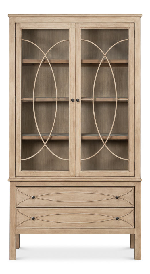 Cecile Bookcase- Beige - Chapin Furniture